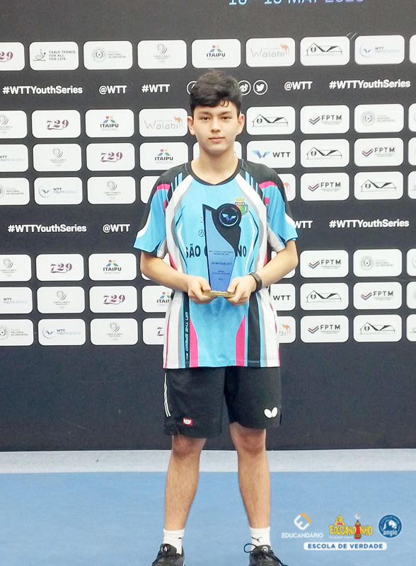 REN NOSAWA - Campeão Sub-15 Tenis de Mesa - Educandário (2...